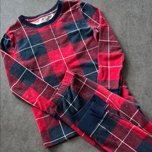 Soma Kids Plaid Pajama Set - Red and Navy